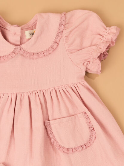Magnolia Collar Infant Dress - AS Kids