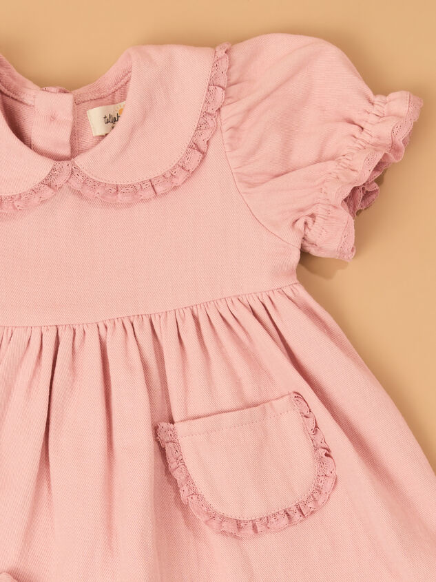 Magnolia Collar Infant Dress Detail 2 - AS Kids