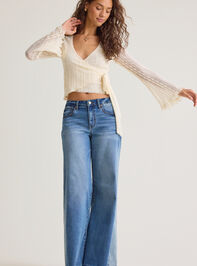 Arabelle Lace Wrap Top Detail 5 - AS Kids