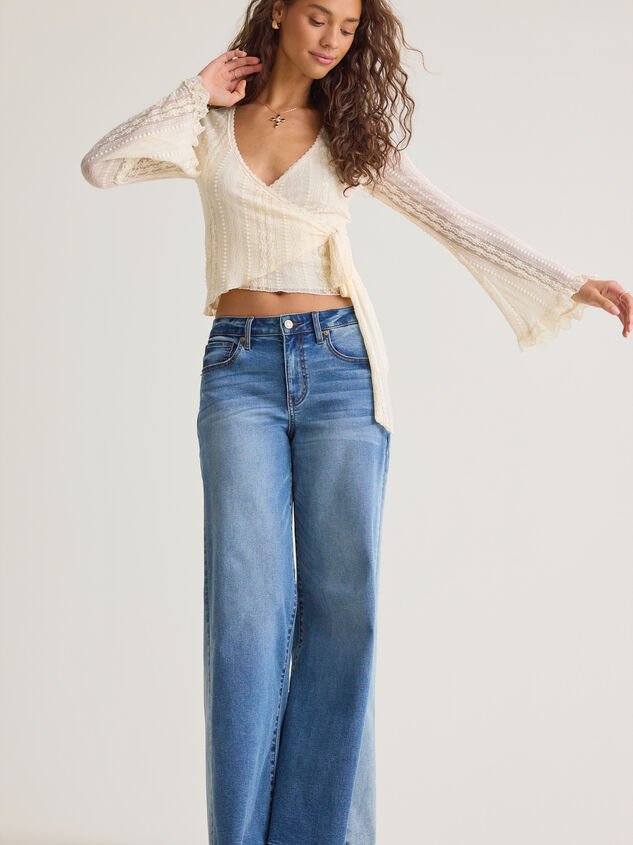 Arabelle Lace Wrap Top Detail 5 - AS Kids