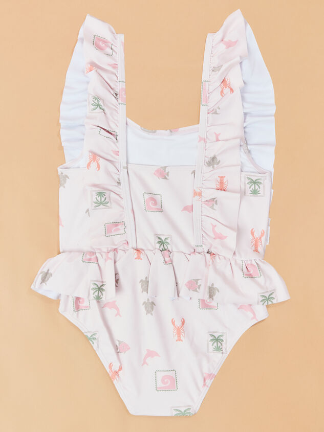 Island Dream One-Piece Swimsuit Detail 3 - AS Kids