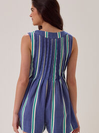 Evie Striped Romper Detail 5 - AS Kids