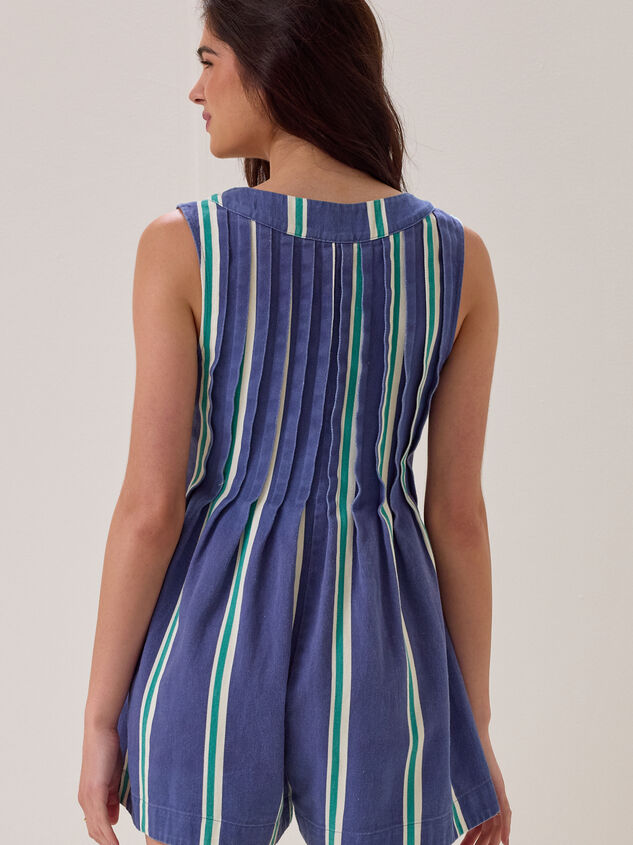 Evie Striped Romper Detail 5 - AS Kids