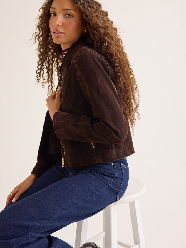 Aaliyah Geniune Suede Jacket Detail 3 - AS Kids