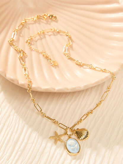 Natalie Shell Cluster Necklace - ALTAR'D STATE KIDS