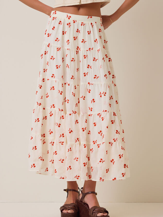 Jackie Embroidered Midi Skirt Detail 2 - AS Kids