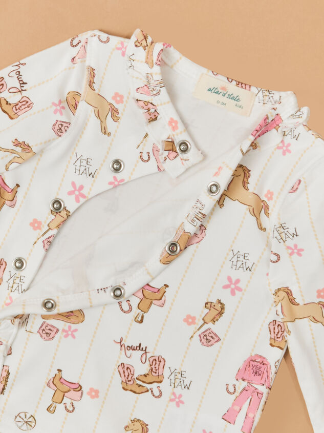 Pink Cowgirl Top and Pants Set Detail 4 - ALTAR'D STATE KIDS