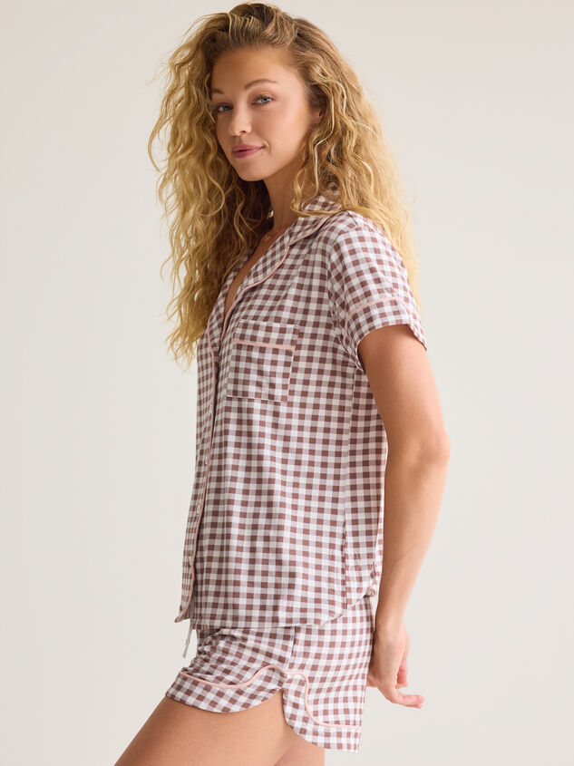 Eloise Gingham Mama PJ Set Detail 5 - AS Kids