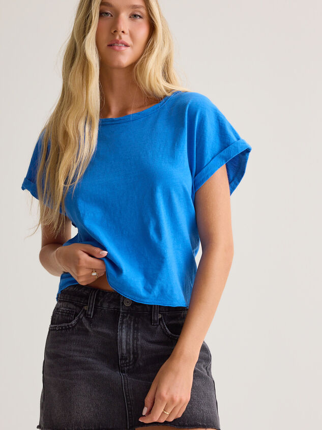 Demi Slub Roll Sleeve Tee Detail 2 - AS Kids