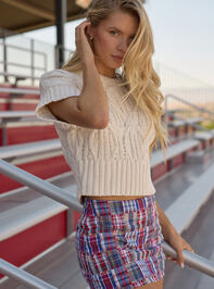 Leighton Plaid Mini Skirt - AS Kids