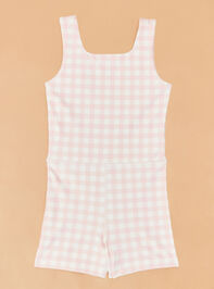 Lena Gingham Unitard Detail 2 - ALTAR'D STATE KIDS