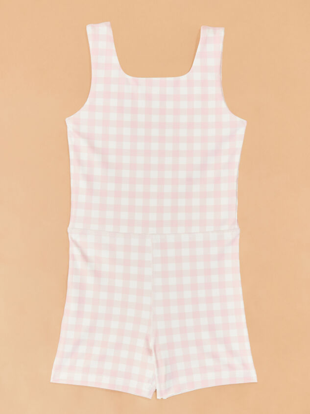 Lena Gingham Unitard Detail 2 - ALTAR'D STATE KIDS
