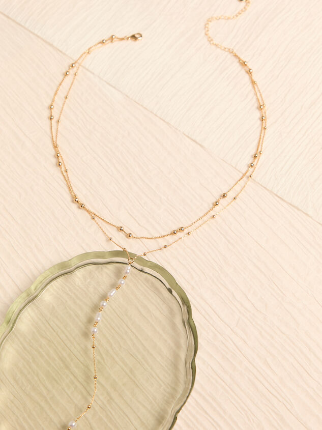 18K Gold Double Layer Y Necklace - AS Kids