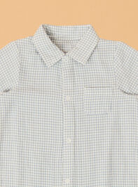 Grant Gingham Shortie Romper Detail 2 - ALTAR'D STATE KIDS