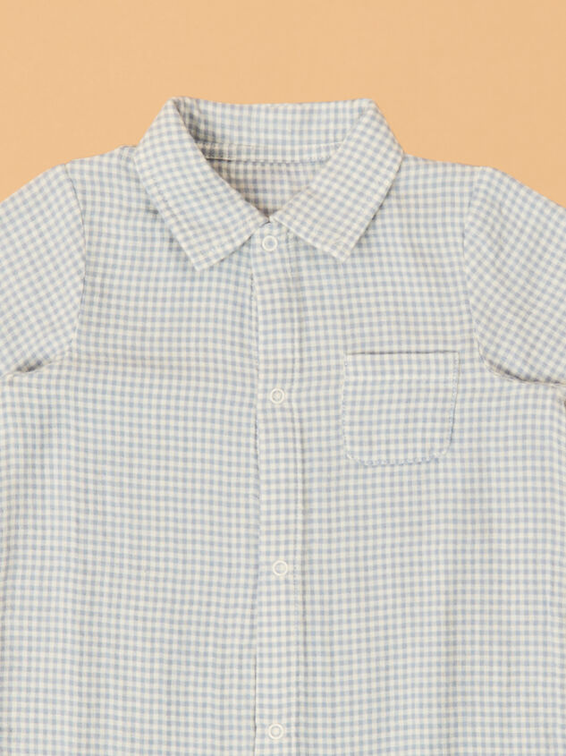 Grant Gingham Shortie Romper Detail 2 - ALTAR'D STATE KIDS