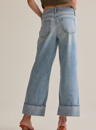 Augusta High Rise Roll Cuff Jeans Detail 5 - AS Kids