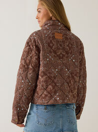 Cece Bandana Quilted Jacket Detail 4 - AS Kids