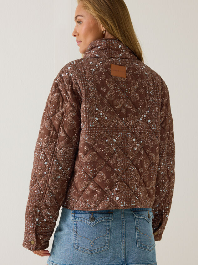 Cece Bandana Quilted Jacket Detail 4 - AS Kids