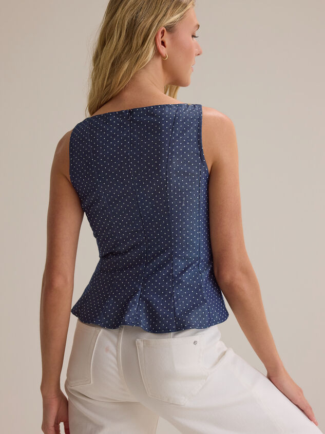 Effie Polka Dot Pleated Tank Detail 5 - AS Kids