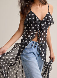 Cosette Tie Front Dot Kimono - AS Kids