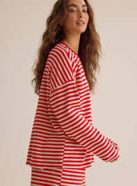 Reese Stripe Lounge Top Detail 5 - AS Kids