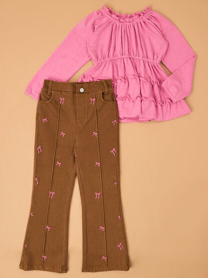 Parker Bow Top And Pant Set - AS Kids