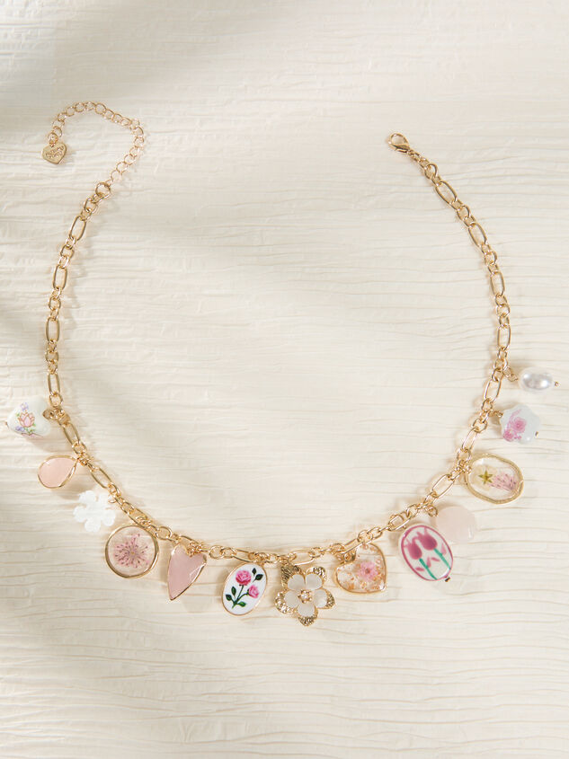 Pink Floral Charm Necklace - ALTAR'D STATE KIDS