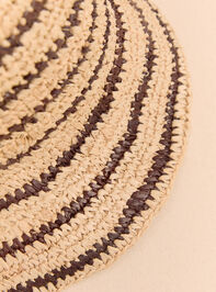 Raffia Striped Bucket Hat Detail 4 - AS Kids