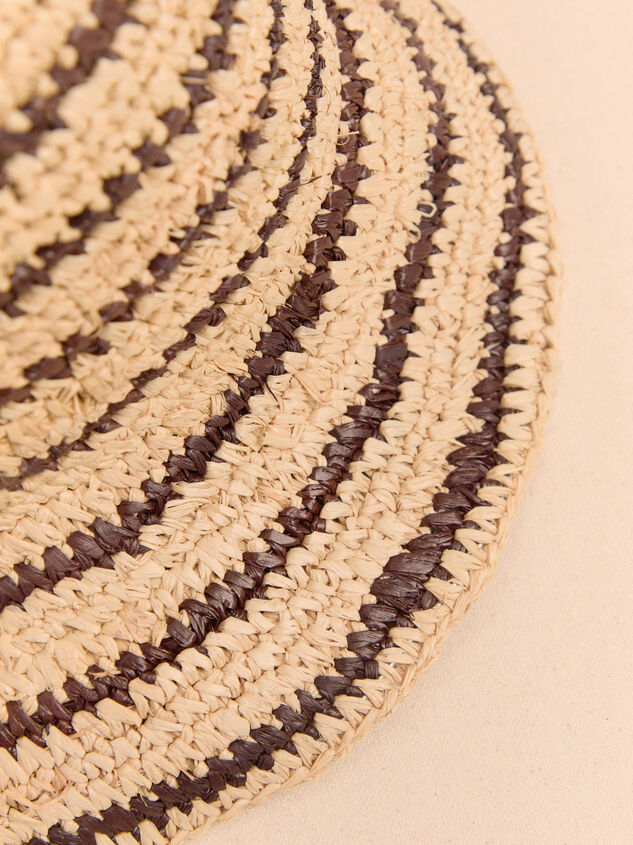Raffia Striped Bucket Hat Detail 4 - AS Kids