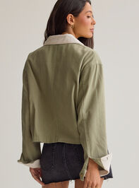 Jayden Cropped Trucker Jacket Detail 4 - AS Kids