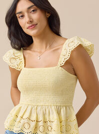 Kennedy Embroidered Smocked Tank Detail 2 - ALTAR'D STATE KIDS