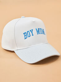 Boy Mom Embroidered Stripe Hat - ALTAR'D STATE KIDS