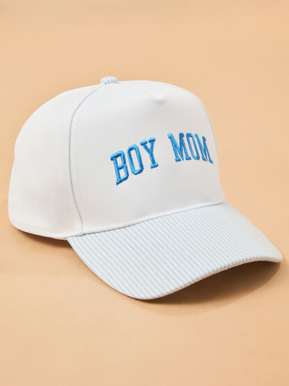 Boy Mom Embroidered Stripe Hat - ALTAR'D STATE KIDS