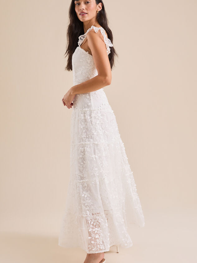 Kallie Lace Tiered Maxi Dress Detail 4 - ALTAR'D STATE KIDS