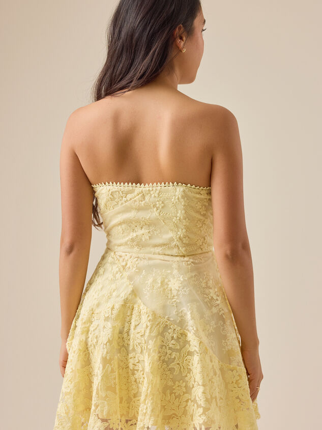 Karry Strapless Floral Dress Detail 4 - ALTAR'D STATE KIDS