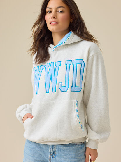WWJD Embroidered Hoodie - ALTAR'D STATE KIDS