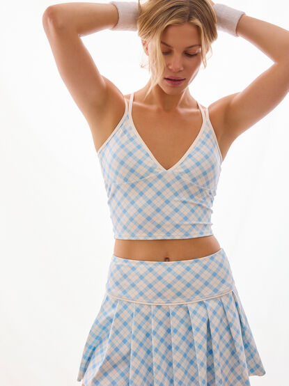 Backspin Plaid Active Skort - AS Kids