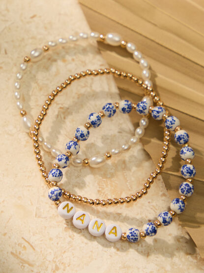 Nana Painted Bead Bracelet Set - ALTAR'D STATE KIDS