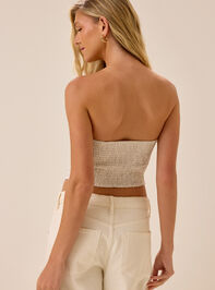 Merit Linen Stripe Tube Top Detail 5 - AS Kids