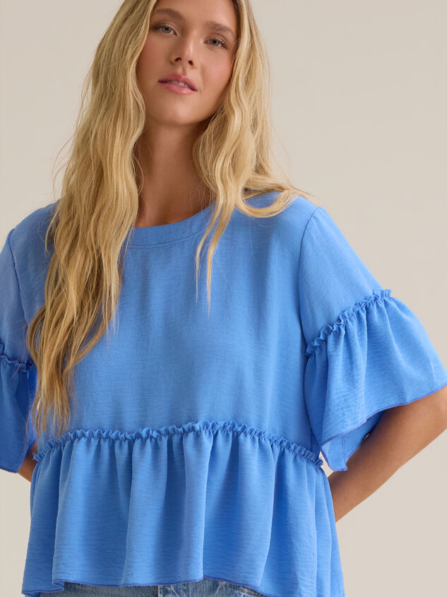 Jackie Ruffle Sleeve Top Detail 2 - AS Kids