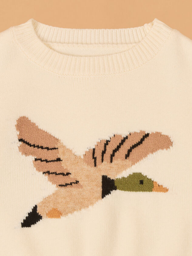 Little Mallard Pullover Sweater Detail 2 - AS Kids