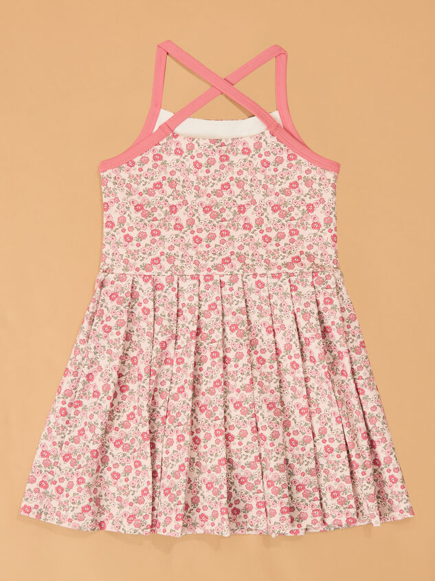 Sara Floral Athletic Dress Detail 4 - AS Kids