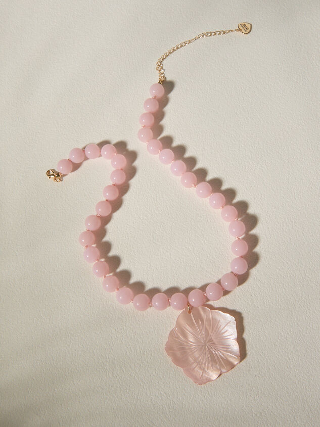 Pretty in Pink Shell Necklace Detail 2 - ALTAR'D STATE KIDS