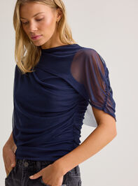 Kael Mesh Shawl Wrap Top - AS Kids