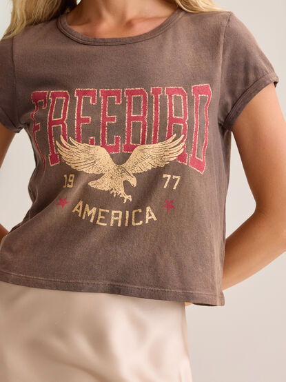 Freebird USA Crop Tee - AS Kids