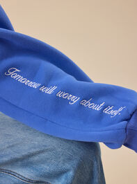 Tomorrow Will Worry About Itself Sweatshirt Detail 6 - AS Kids