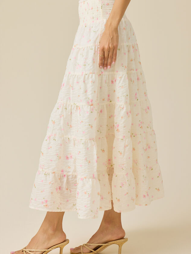 Primrose Tiered Floral Midi Skirt Detail 4 - ALTAR'D STATE KIDS