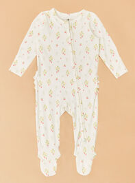 Sadie Strawberries Ruffle Footie - ALTAR'D STATE KIDS