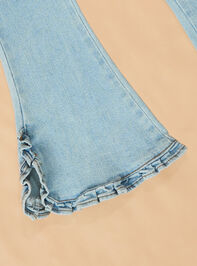Jilly Ruffle Flare Jeans Detail 2 - ALTAR'D STATE KIDS