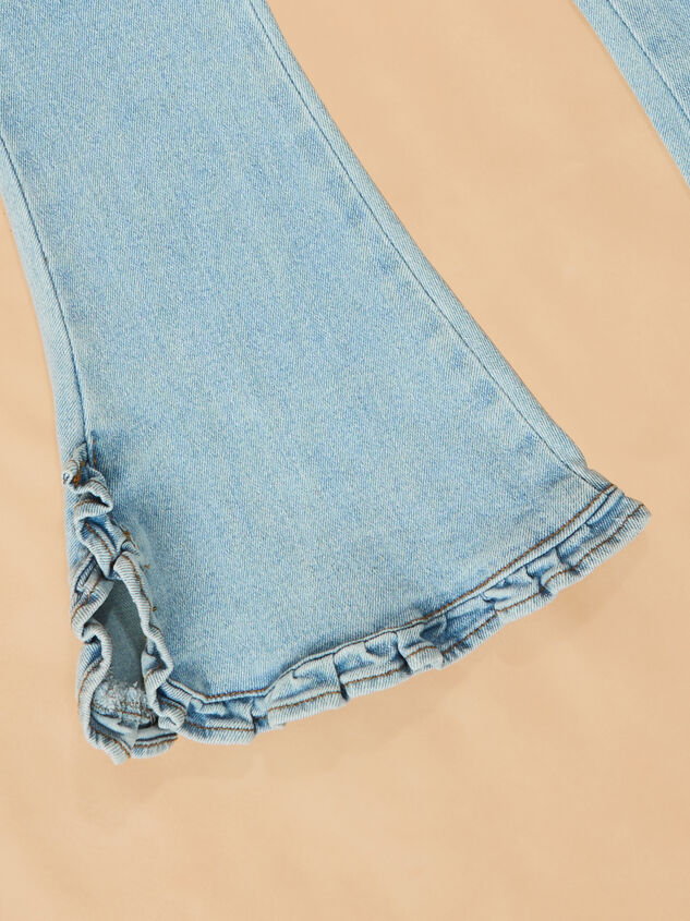 Jilly Ruffle Flare Jeans Detail 2 - ALTAR'D STATE KIDS